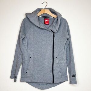 NIKE Fleece Cape Zip Up Hooded Jacket